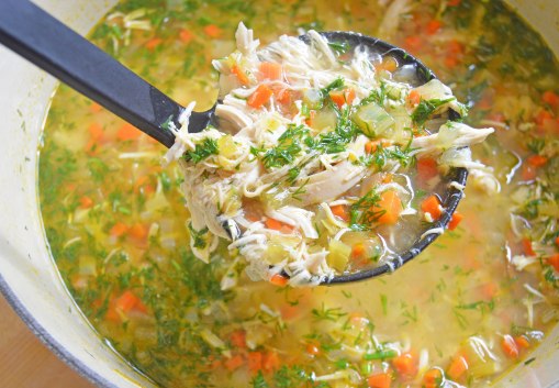 chicken noodle soup with dill